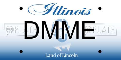DMME Illinois License Plate