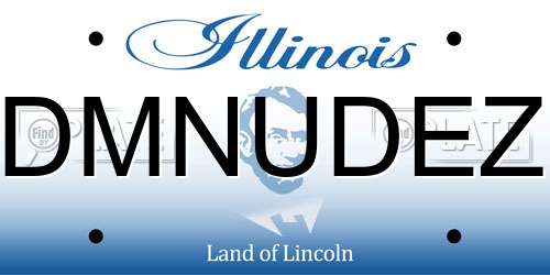 DMNUDEZ Illinois License Plate