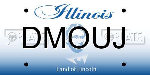 DMOUJ Illinois License Plate