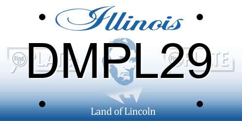 DMPL29 Illinois License Plate
