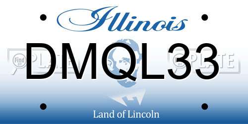 DMQL33 Illinois License Plate