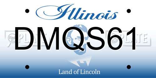DMQS61 Illinois License Plate