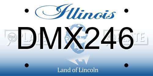DMX246 Illinois License Plate