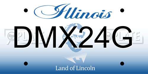 DMX24G Illinois License Plate
