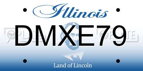 DMXE79 Illinois License Plate