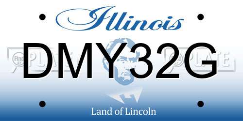 DMY32G Illinois License Plate