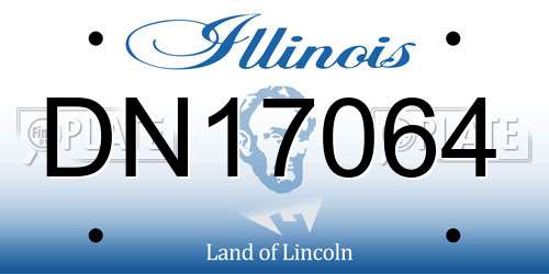 DN17064 Illinois License Plate