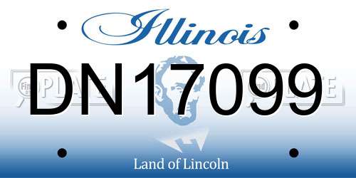 DN17099 Illinois License Plate