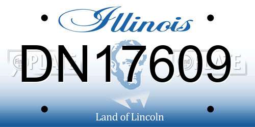 DN17609 Illinois License Plate