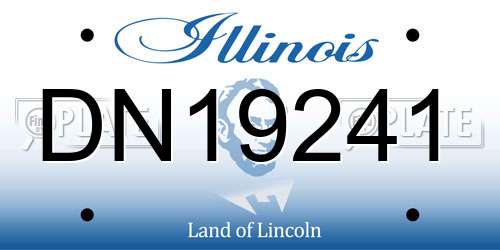 DN19241 Illinois License Plate