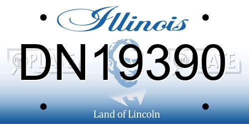 DN19390 Illinois License Plate