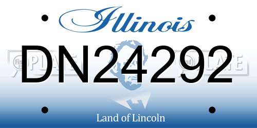 DN24292 Illinois License Plate