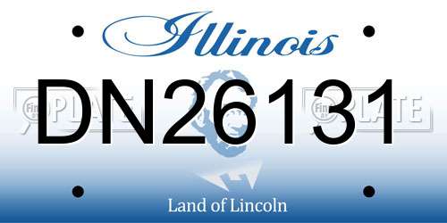 DN26131 Illinois License Plate