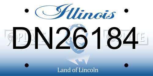 DN26184 Illinois License Plate