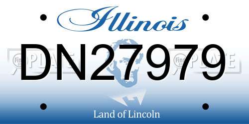 DN27979 Illinois License Plate