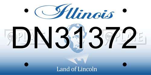 DN31372 Illinois License Plate