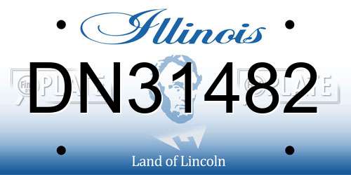 DN31482 Illinois License Plate