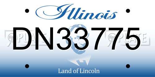 DN33775 Illinois License Plate
