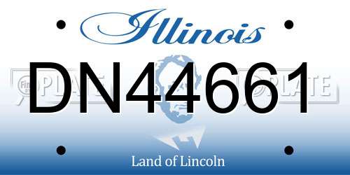 DN44661 Illinois License Plate
