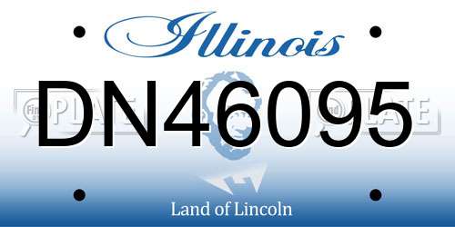 DN46095 Illinois License Plate