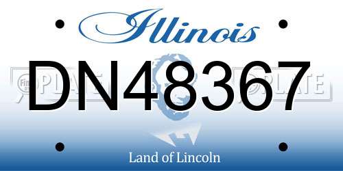 DN48367 Illinois License Plate