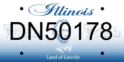 DN50178 Illinois License Plate