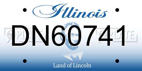 DN60741 Illinois License Plate
