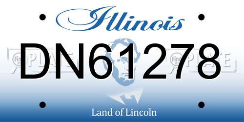 DN61278 Illinois License Plate