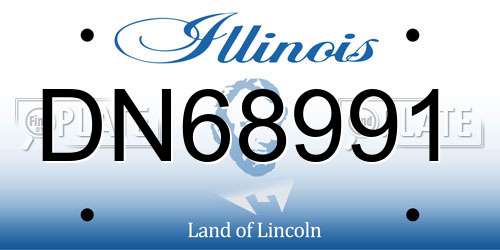 DN68991 Illinois License Plate