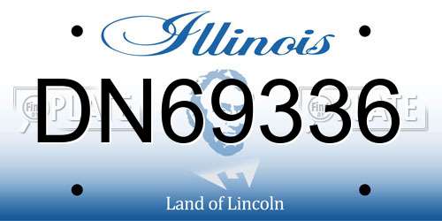 DN69336 Illinois License Plate