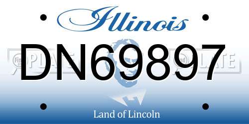 DN69897 Illinois License Plate
