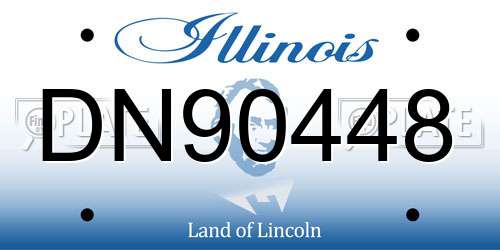 DN90448 Illinois License Plate
