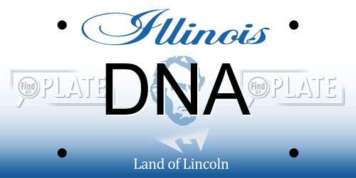 DNA Illinois License Plate