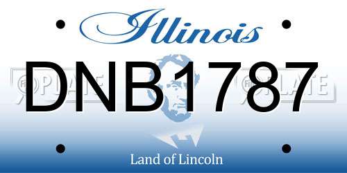 DNB1787 Illinois License Plate