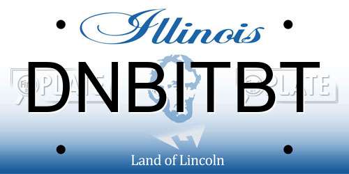 DNBITBT Illinois License Plate