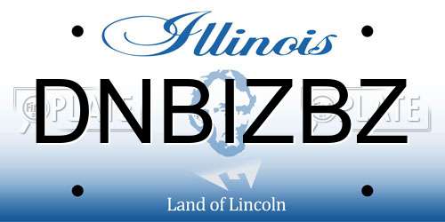 DNBIZBZ Illinois License Plate