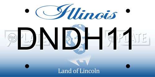 DNDH11 Illinois License Plate