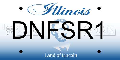DNFSR1 Illinois License Plate