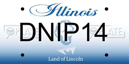 DNIP14 Illinois License Plate