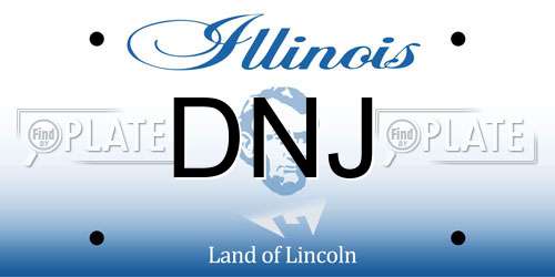 DNJ Illinois License Plate