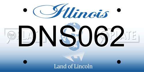 DNS062 Illinois License Plate