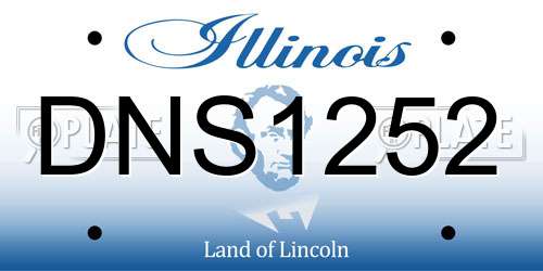DNS1252 Illinois License Plate