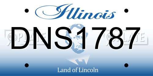 DNS1787 Illinois License Plate