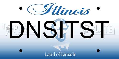 DNSITST Illinois License Plate