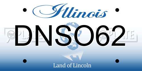 DNSO62 Illinois License Plate