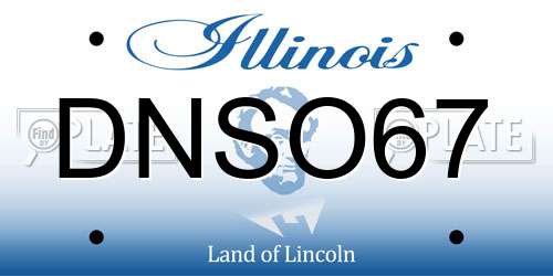DNSO67 Illinois License Plate