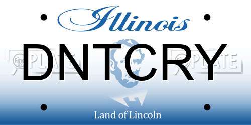 DNTCRY Illinois License Plate