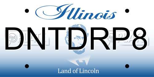DNTDRP8 Illinois License Plate