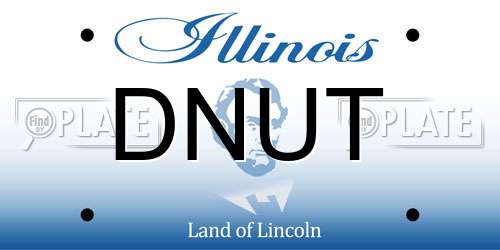 DNUT Illinois License Plate