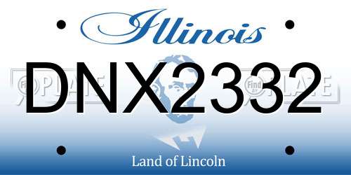 DNX2332 Illinois License Plate
